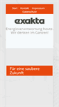 Mobile Screenshot of exaktaenergie.de